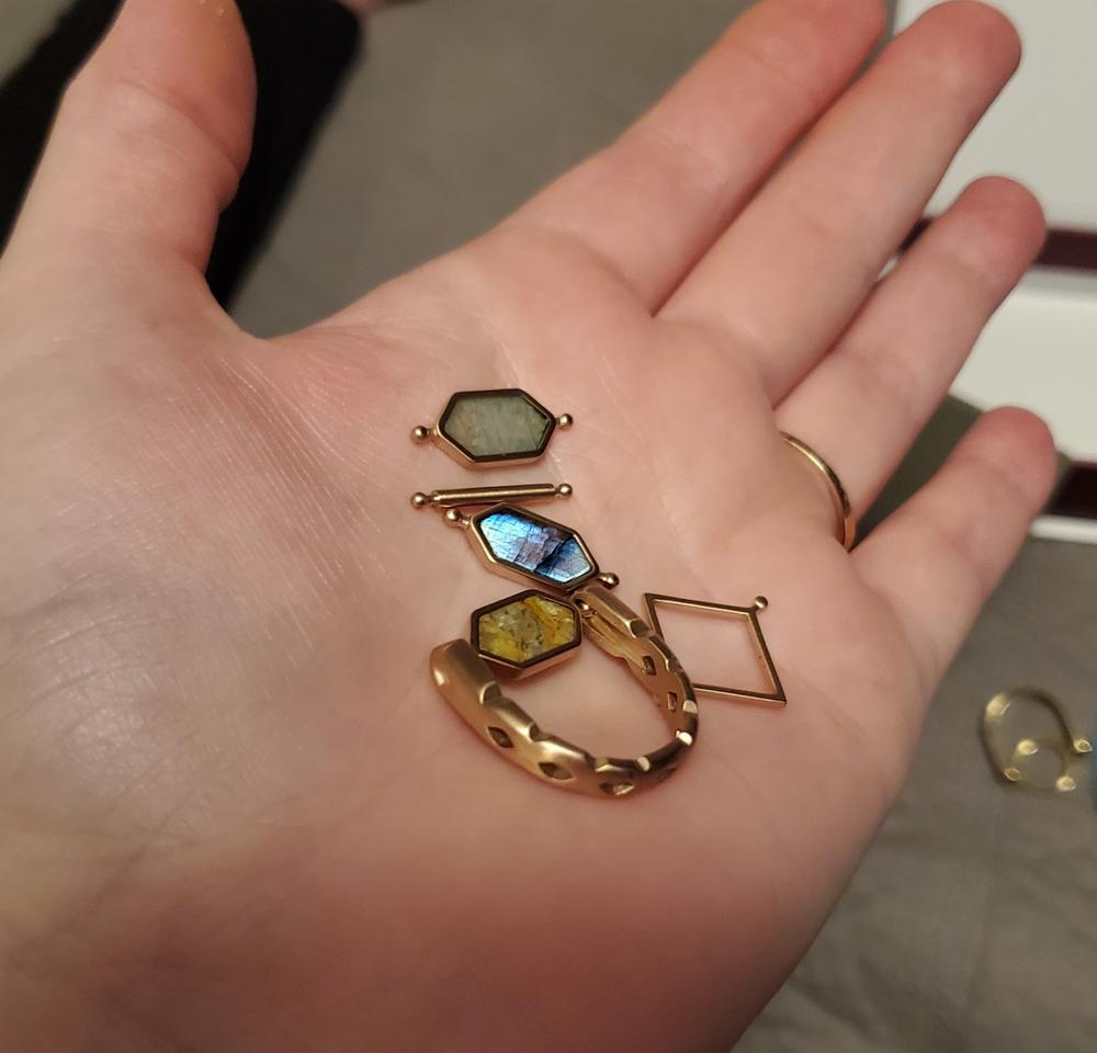 Milan Jewelry Week 5-Spinner Rose Gold Set - Customer Photo From Elizabeth Rodgers