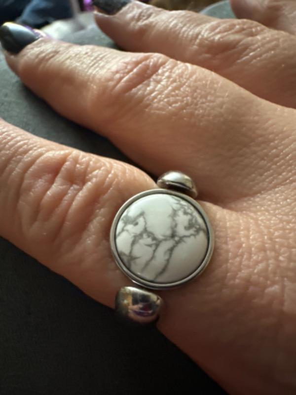 Howlite Crystal Spinner - Customer Photo From Mary M.