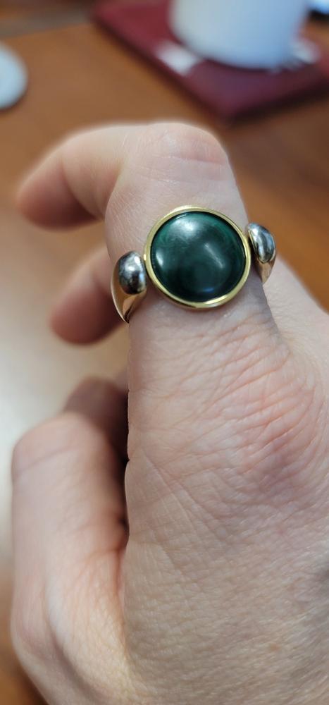 Malachite Round Crystal Element - Customer Photo From Kelsey Terry