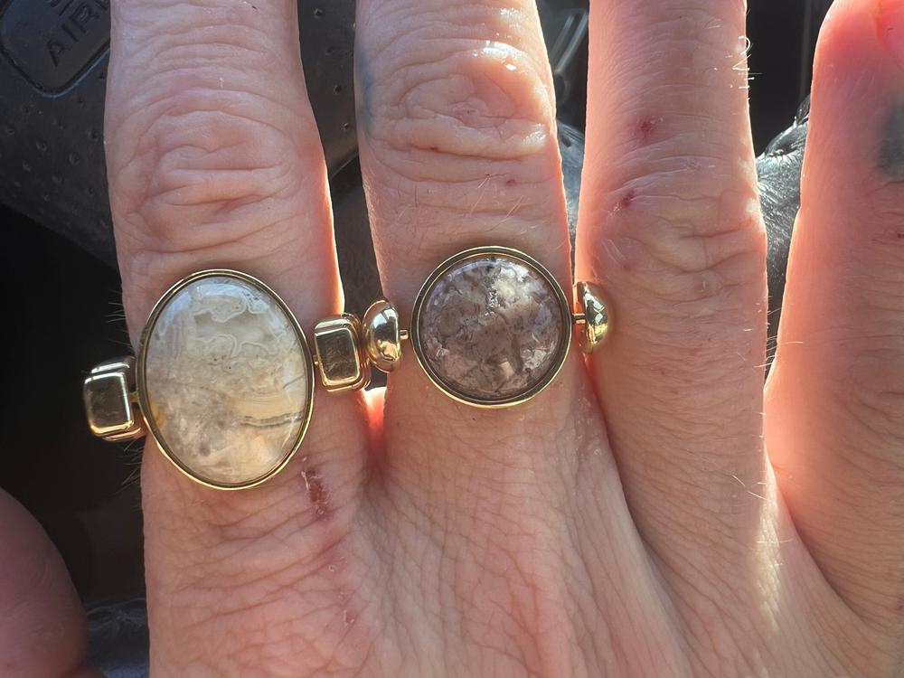 Fisheye Agate Round Crystal Element - Customer Photo From Molly