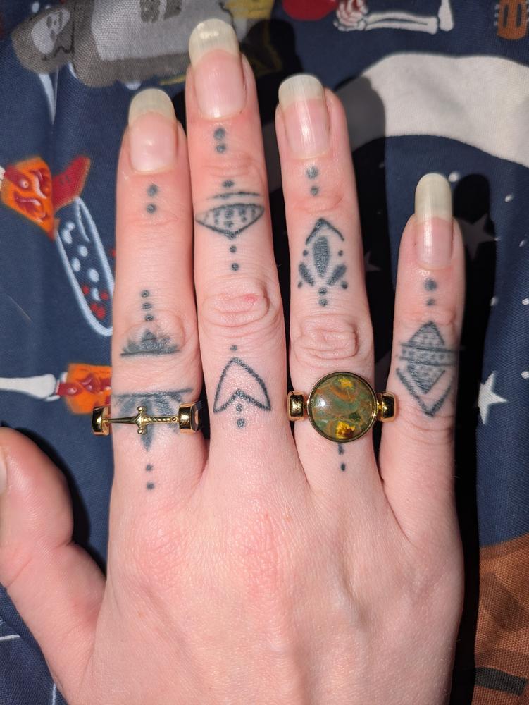 Rainforest Jasper Round Crystal Element - Customer Photo From Hannah