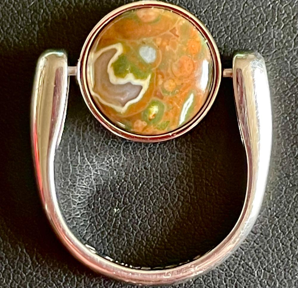 Rainforest Jasper Round Crystal Element - Customer Photo From Diane