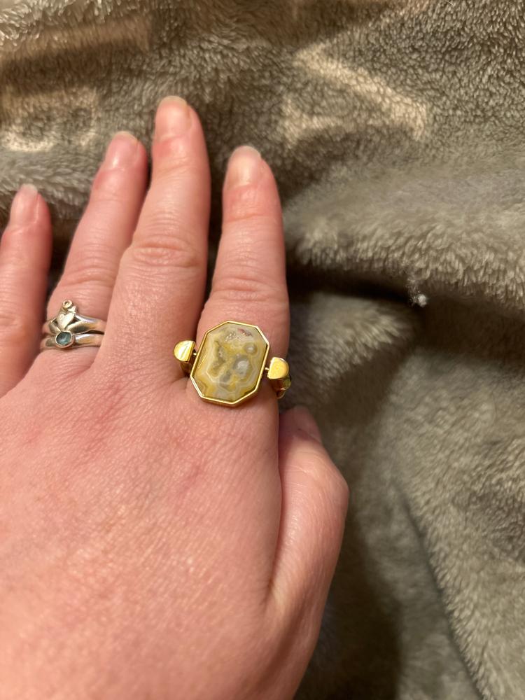 Bamboo Ring Band - Customer Photo From Sarah C.