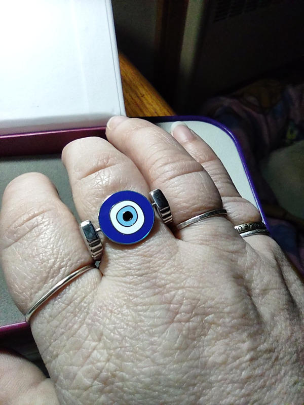 Evil Eye Chroma Interchangeable Spinner - Customer Photo From Michelle T.