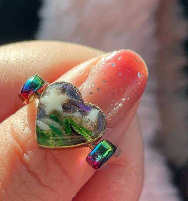 DIY Heart Element Bezel - Customer Photo From Diane Vo