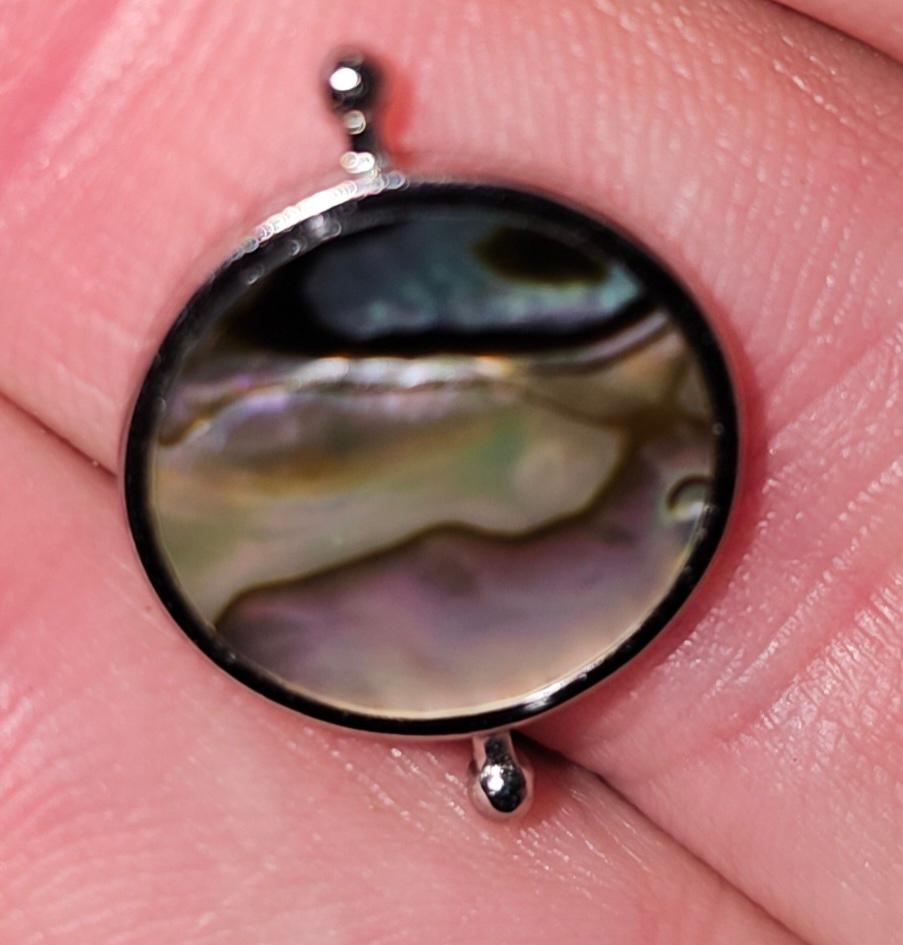 Abalone Shell Round Crystal Element - Customer Photo From Regina