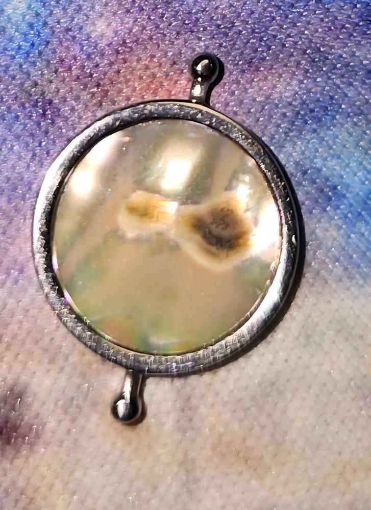 Abalone Shell Round Crystal Element - Customer Photo From Regina