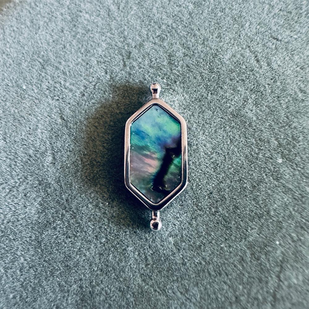Abalone Shell HexBar Crystal Element - Customer Photo From Ted R.