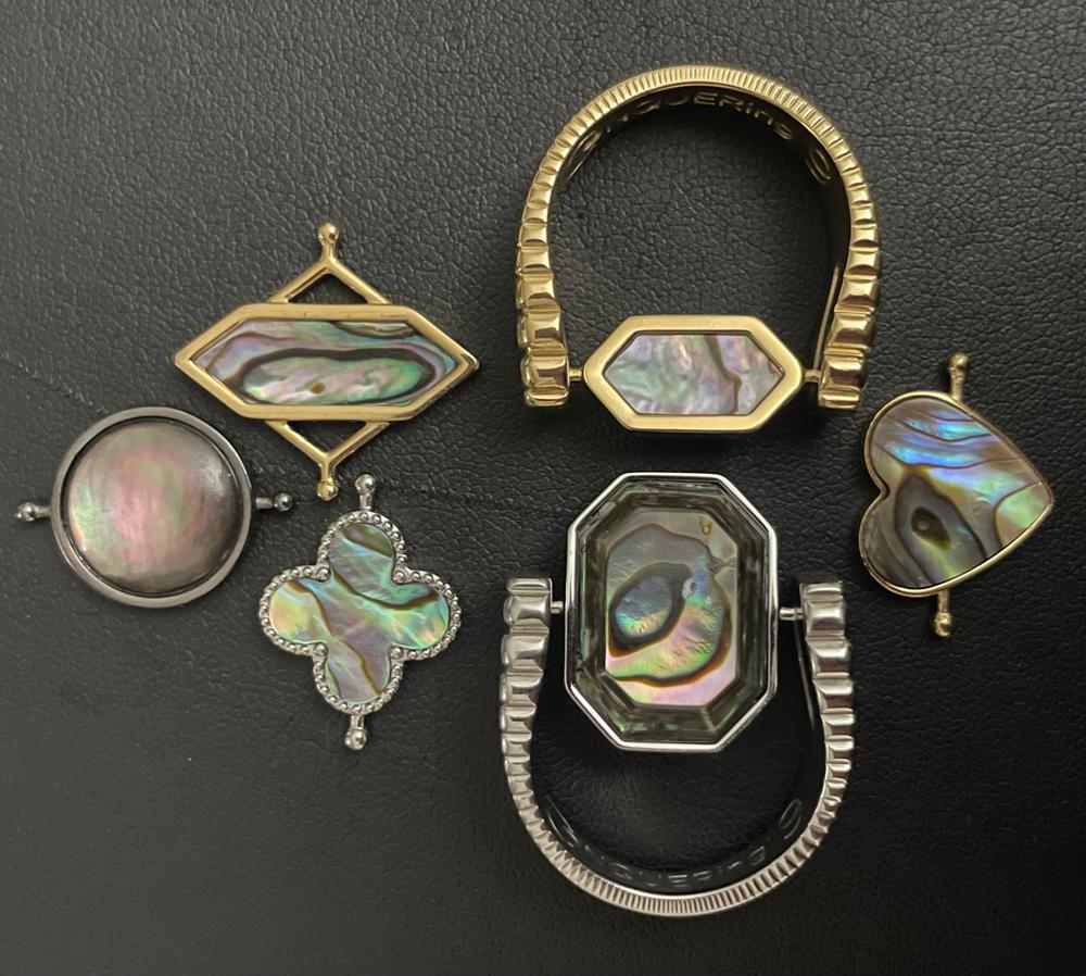 Abalone Shell HexBar™ Crystal Element - Customer Photo From Diane