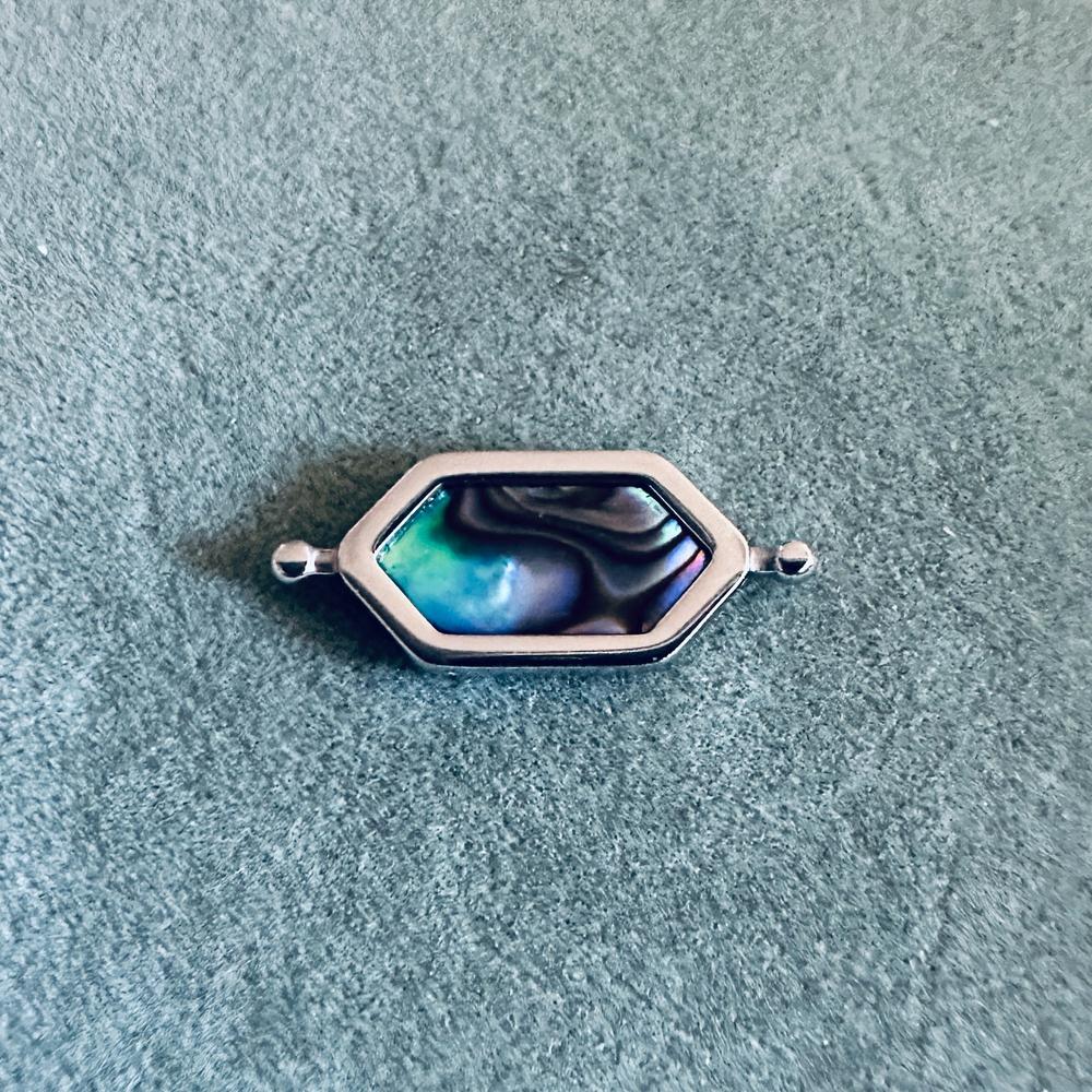 Abalone Shell HexBar Crystal Element - Customer Photo From Ted R.
