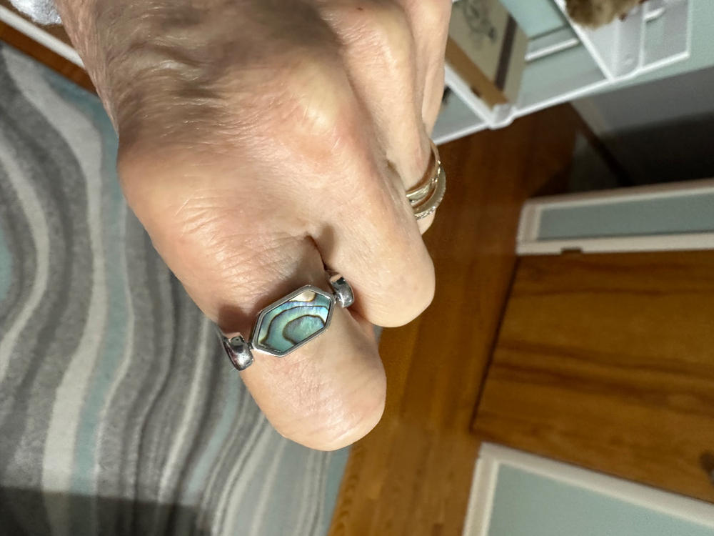 Abalone Shell HexBar Crystal Element - Customer Photo From Kimberly Bowers