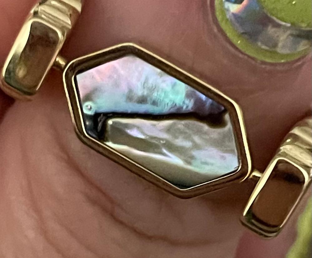 Abalone Shell HexBar™ Crystal Element - Customer Photo From Diane