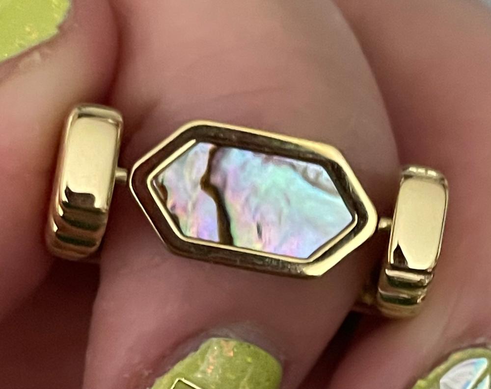 Abalone Shell HexBar™ Crystal Element - Customer Photo From Diane