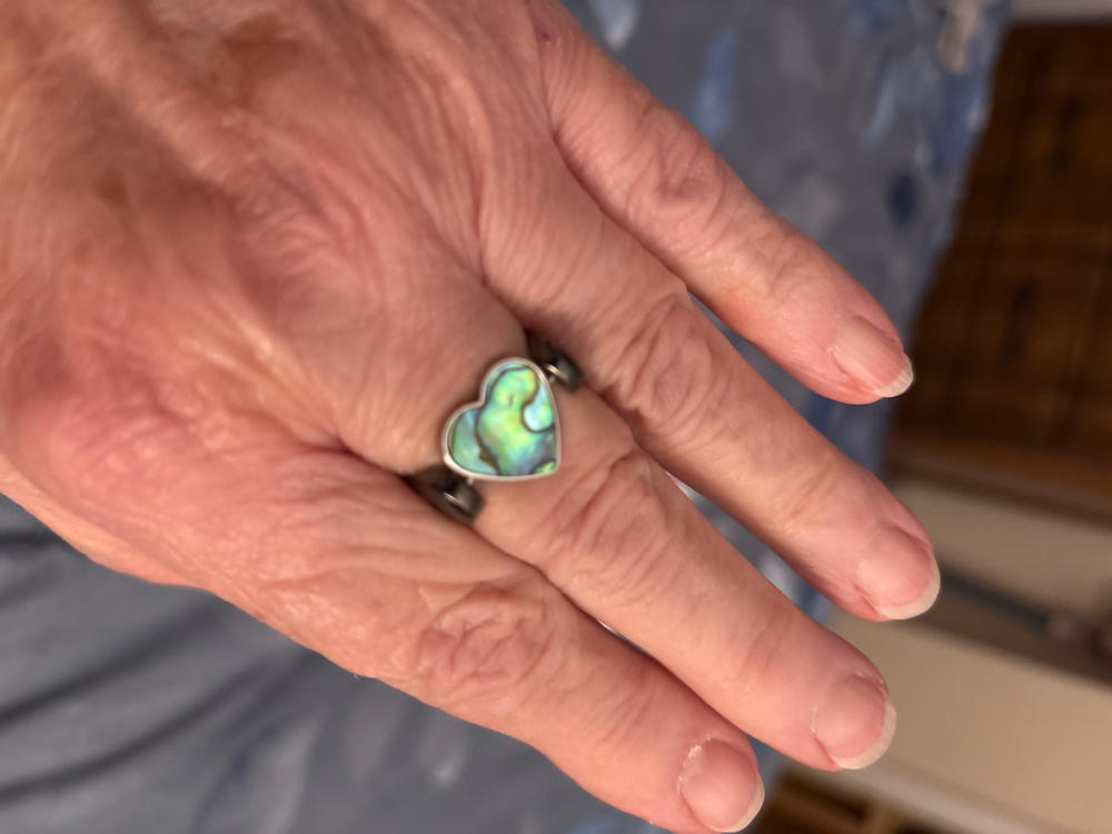 Abalone Shell Heart-shaped Crystal Element - Customer Photo From Linda DeCarlo