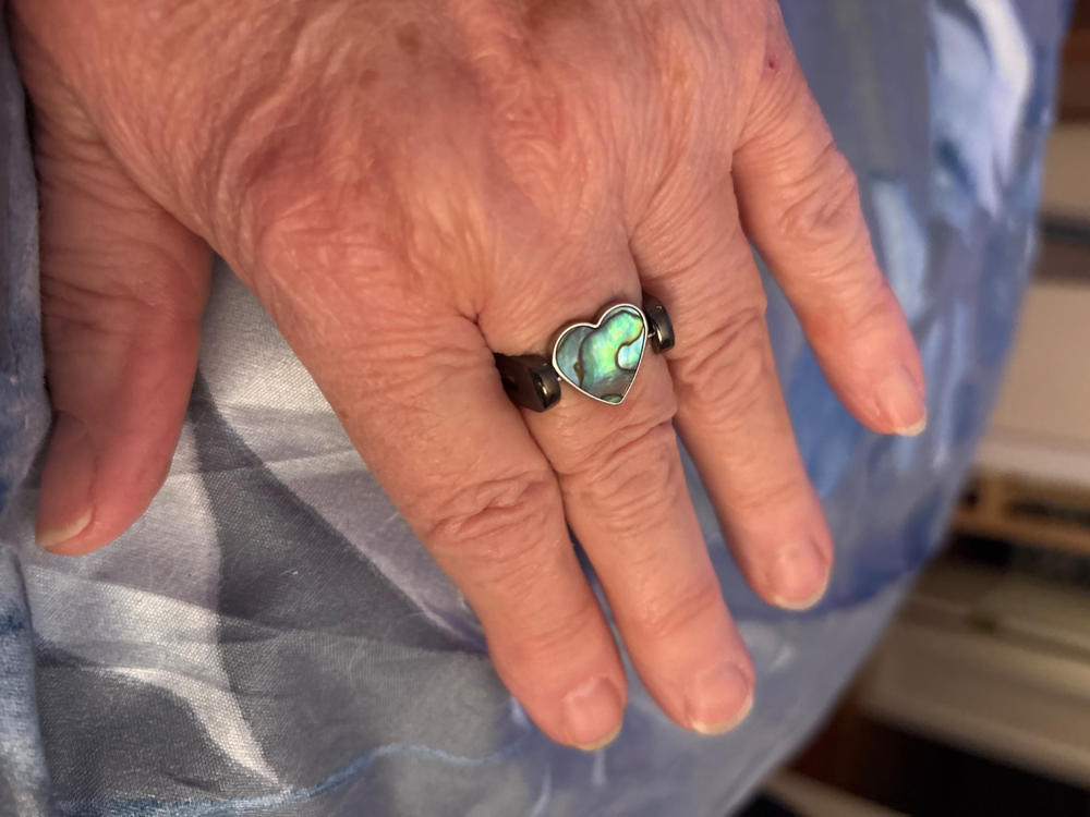 Abalone Shell Heart-shaped Crystal Element - Customer Photo From Linda DeCarlo