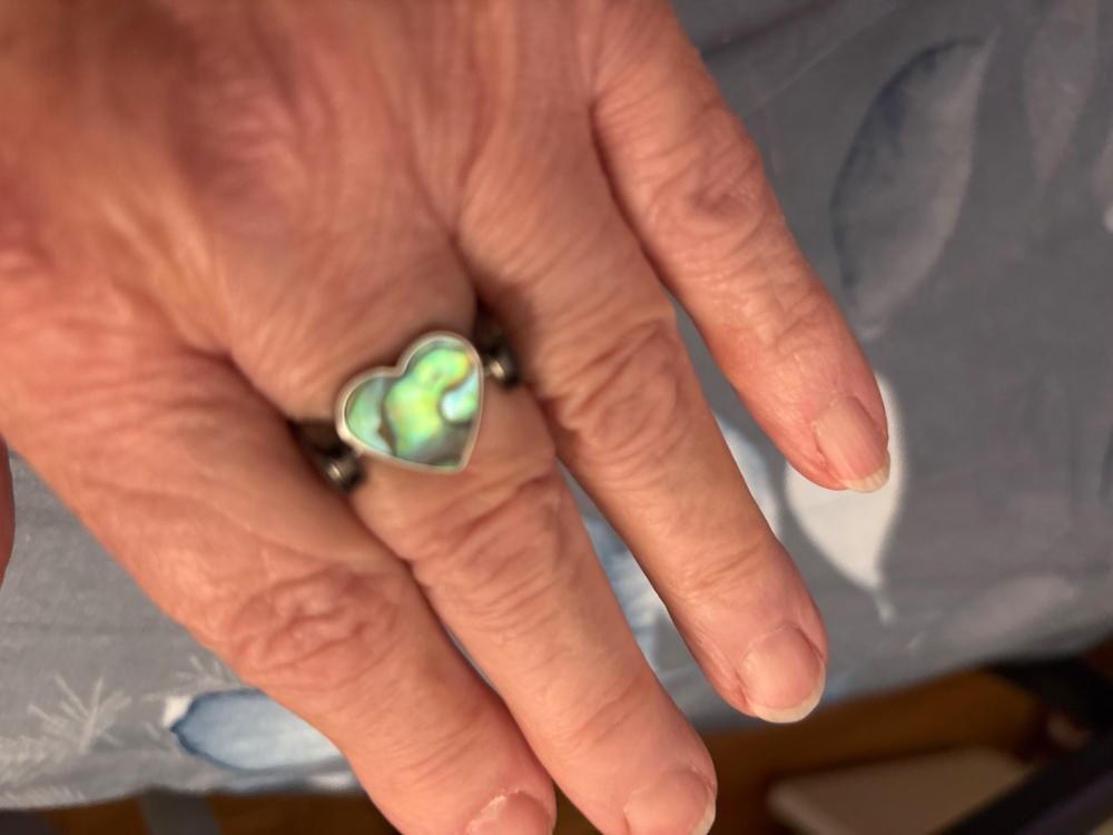 Abalone Shell Heart-shaped Crystal Element - Customer Photo From Linda DeCarlo