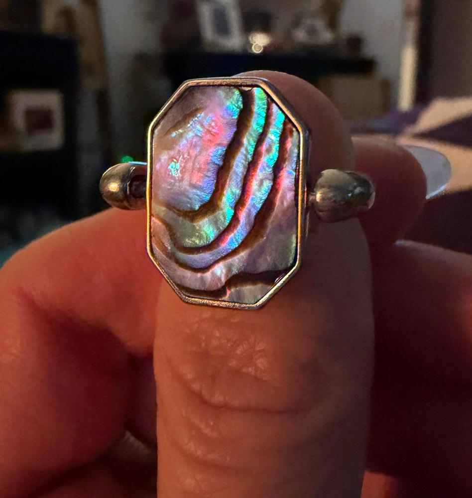 Abalone Shell Octangle™ Crystal Element - Customer Photo From Jenny