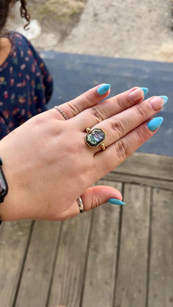 Abalone Shell Octangle™ Crystal Element - Customer Photo From Clarissa Baker