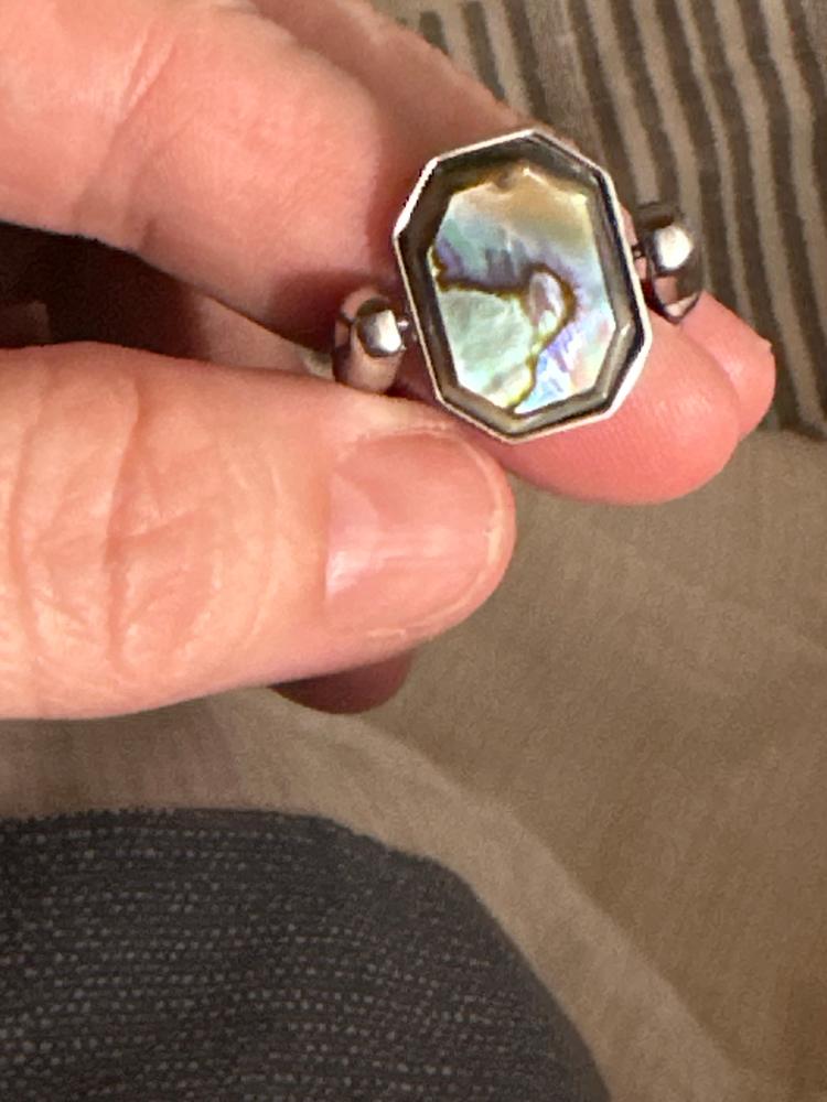 Abalone Shell Octangle™ Crystal Element - Customer Photo From Missy