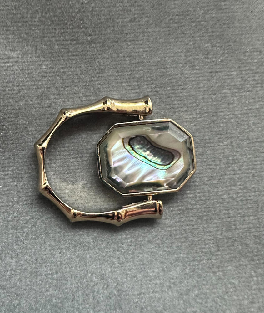 Abalone Shell Octangle Crystal Spinner - Customer Photo From Juliann Cortese