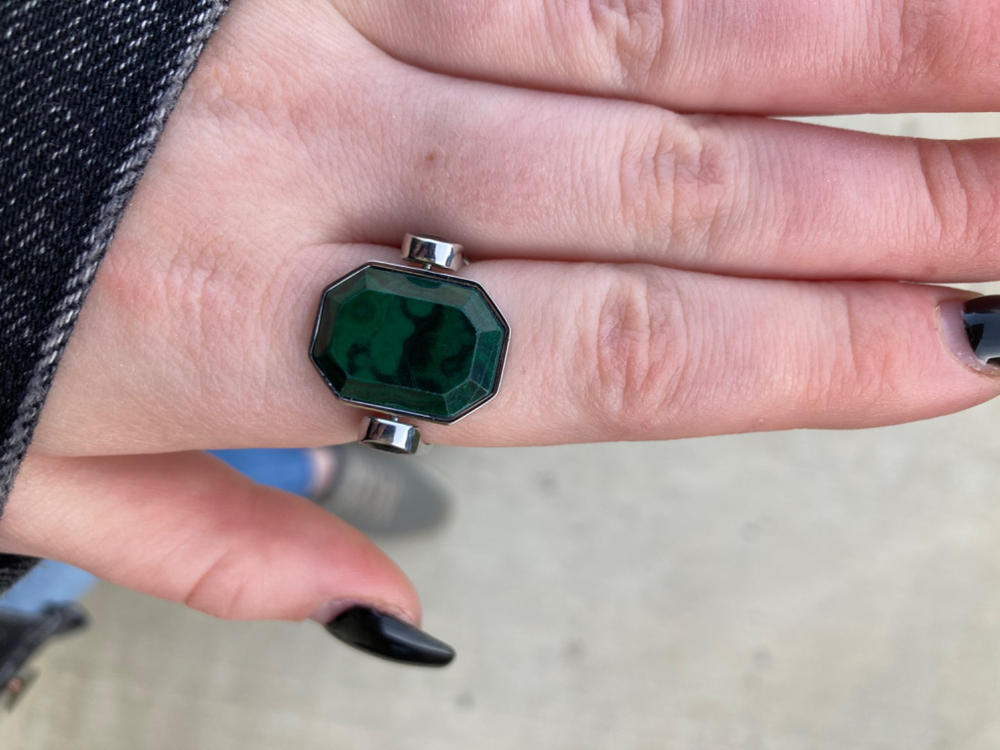 Malachite Octangle Crystal Element - Customer Photo From Marley Cook