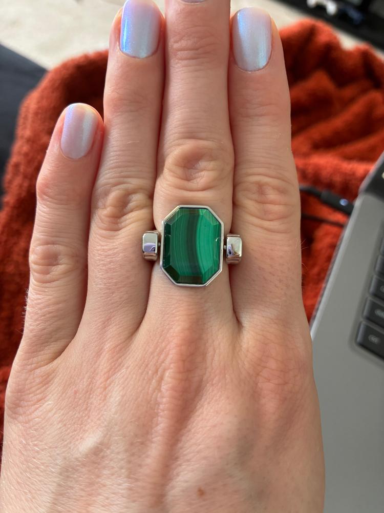 Malachite Octangle™ Crystal Element - Customer Photo From Dina