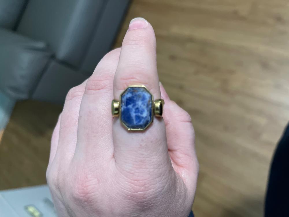 Sodalite Octangle™ Crystal Element - Customer Photo From Stacey Amaral