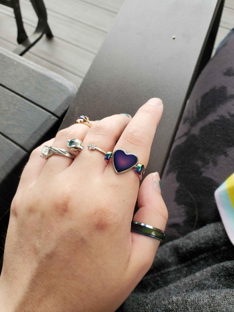 Rainbow Classic Fidget Ring Band - Customer Photo From Chance