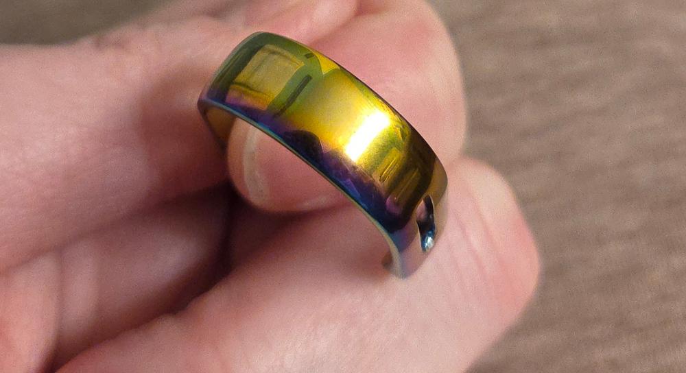Rainbow Classic Fidget Ring Band - Customer Photo From Misty D.