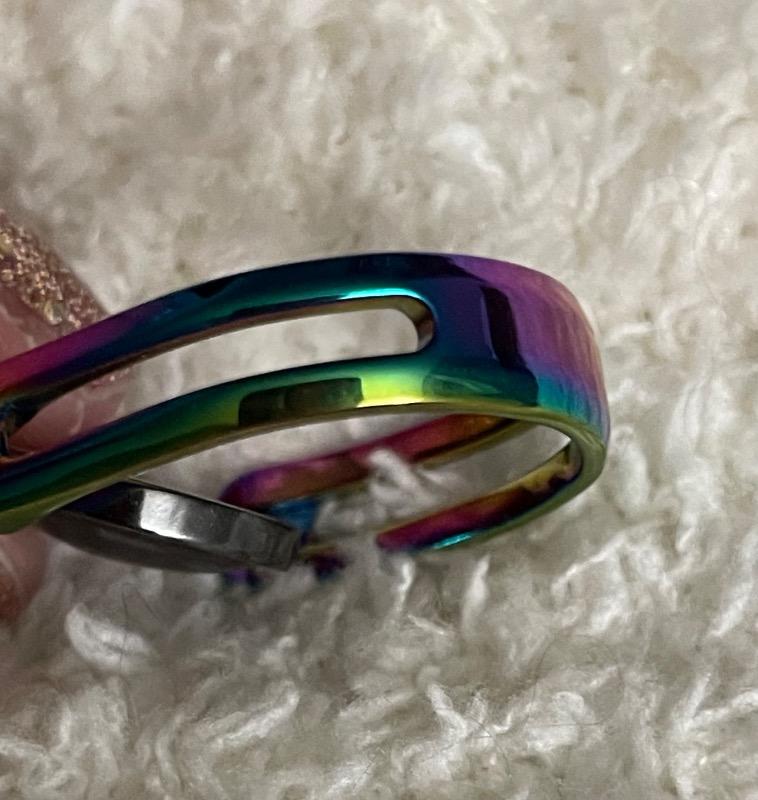 Rainbow Classic Fidget Ring Band - Customer Photo From Diane Vo