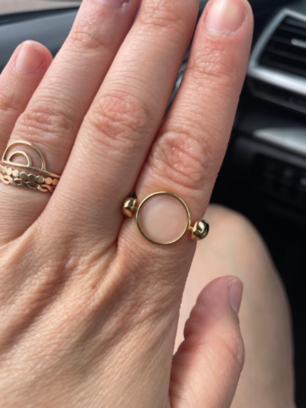 Round Cultured Sea Glass Element - Customer Photo From Nicole K.