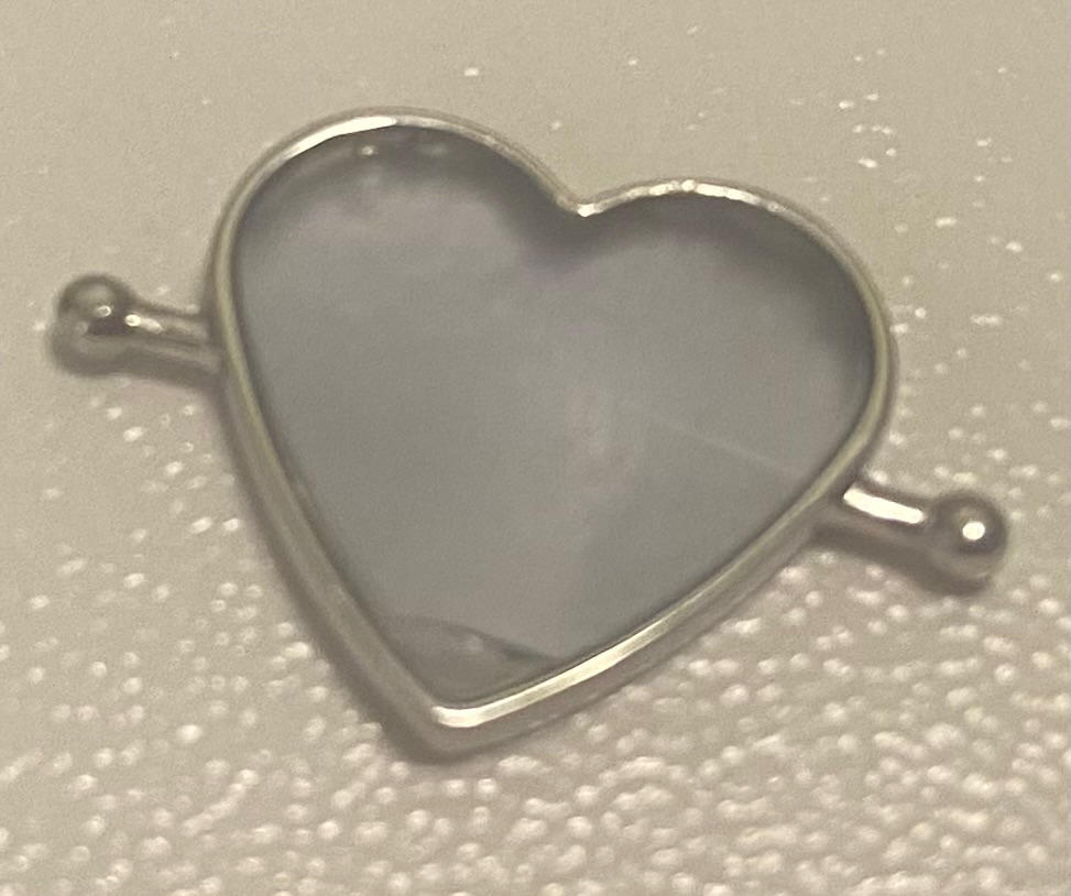 Heart-Shaped Cultured Sea Glass Spinner - Customer Photo From ERICA H.