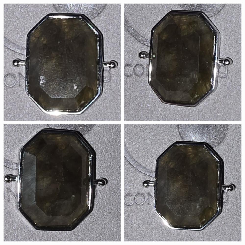 Luxe Labradorite Octangle Crystal Element (premium grade – includes labradorescence/flash) - Customer Photo From Bonnie-Lynne R.
