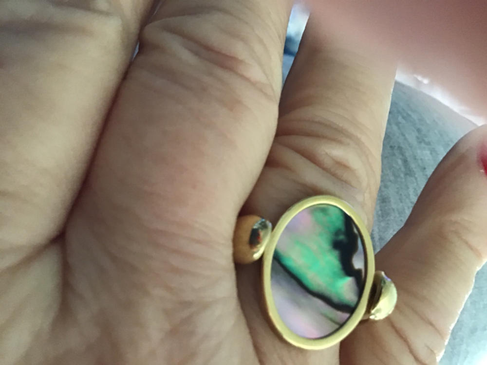 Abalone Shell Oval Crystal Element - Customer Photo From Brenda Slutter