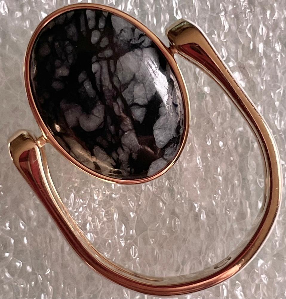 Black Picasso Oval Crystal Element - Customer Photo From Diane