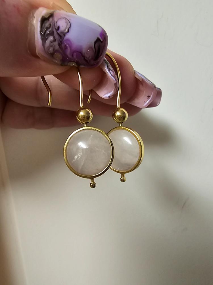 Crystal AuraDel Earrings - Customer Photo From Katrina R.