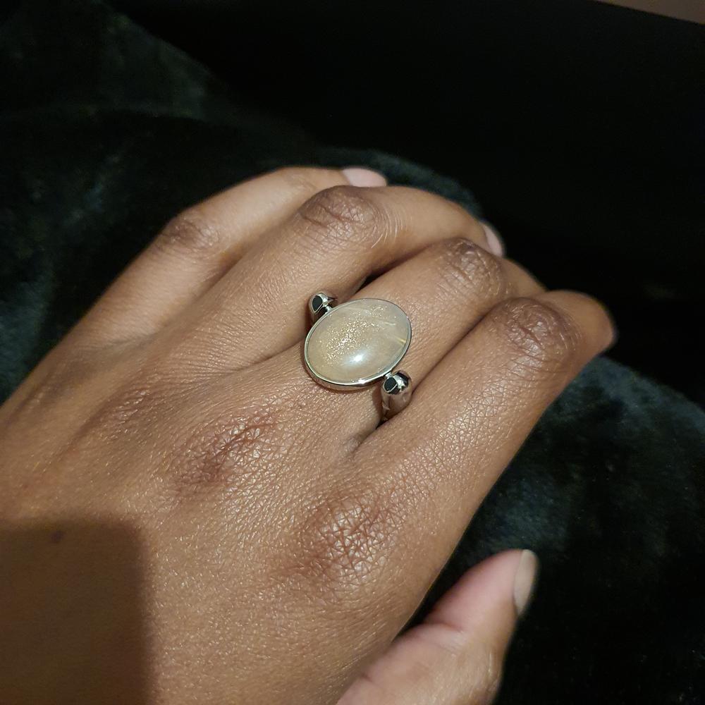 Sunstone Oval Crystal Element - Customer Photo From Elle