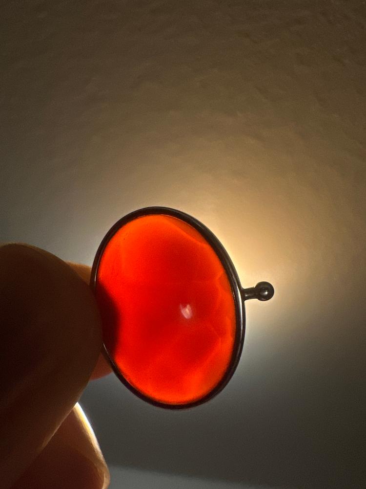 Carnelian Oval Crystal Element - Customer Photo From Autumn Swatt