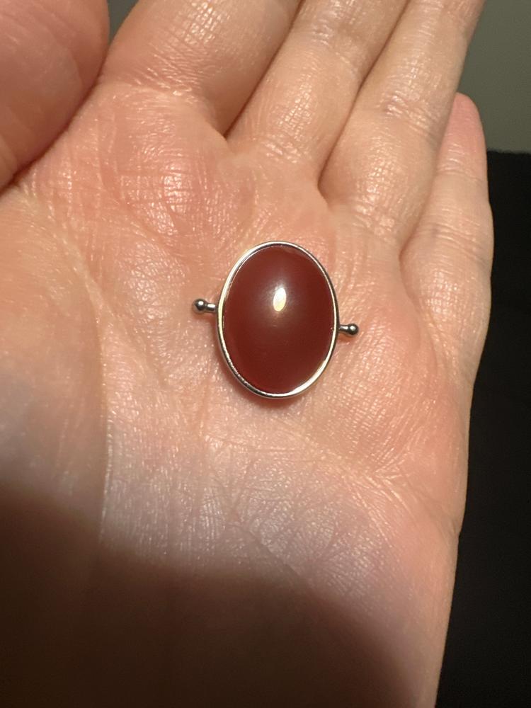 Carnelian Oval Crystal Element - Customer Photo From Autumn Swatt