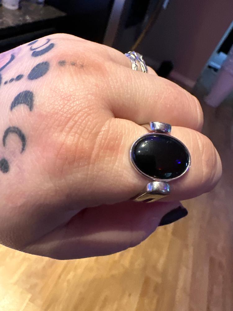 Onyx Oval Crystal Element - Customer Photo From Lacy McDaniel 