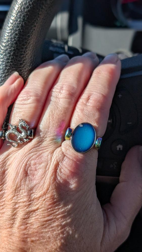 Mood Oval Element (color changing) - Customer Photo From Joey Johnson