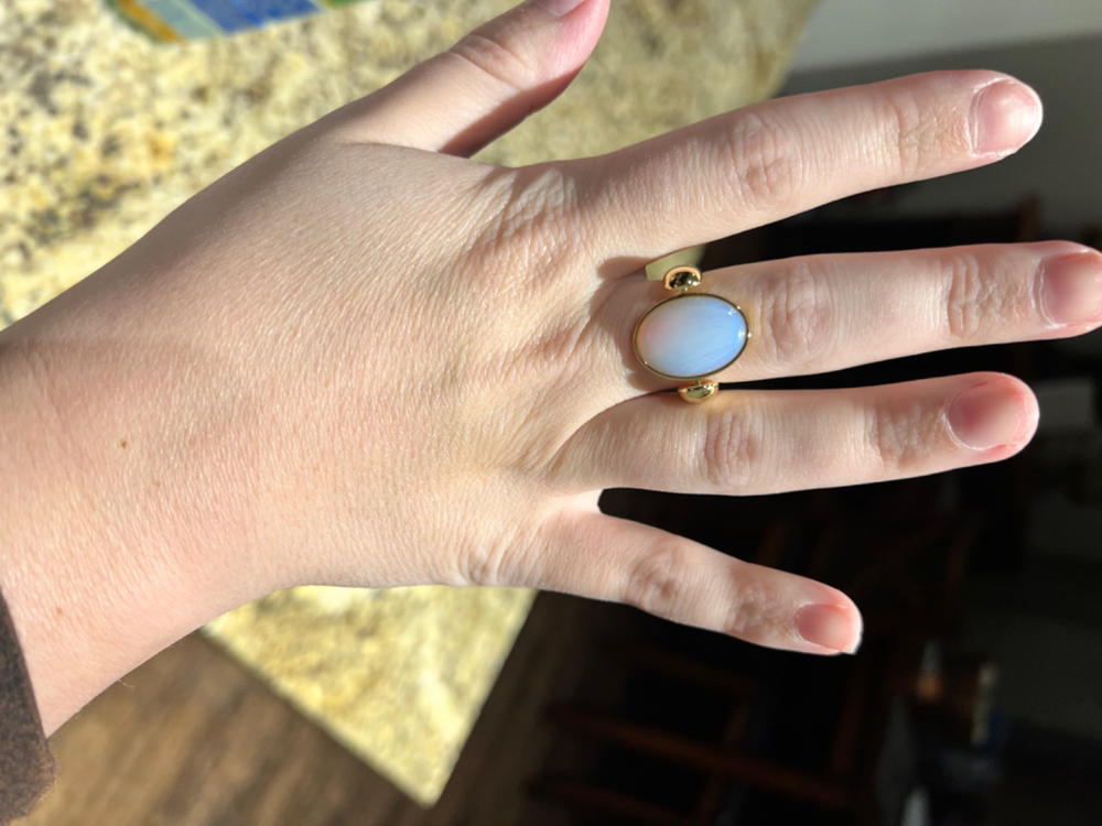 Opalite Oval Element - Customer Photo From Coty L.