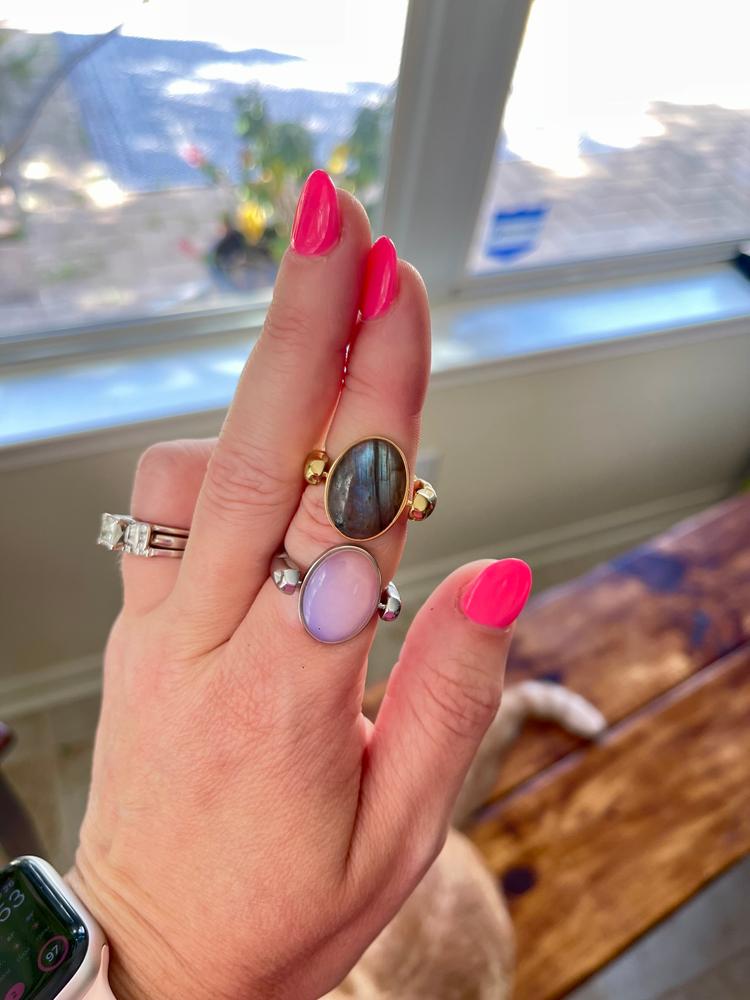 Luxe Labradorite Oval Crystal Element - Customer Photo From Jessica Bright