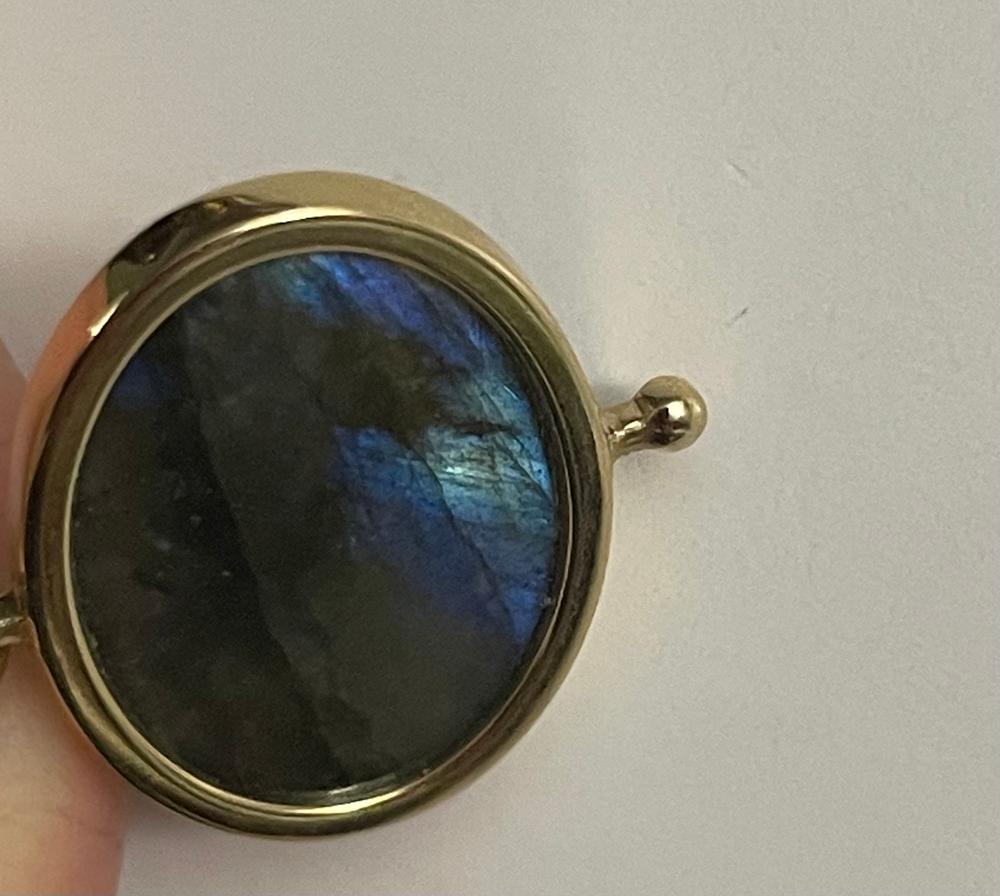 Standard Labradorite Oval Crystal Element - Customer Photo From Diane