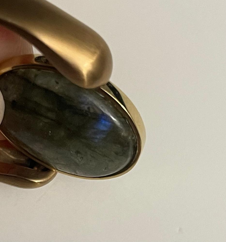 Standard Labradorite Oval Crystal Element - Customer Photo From Diane