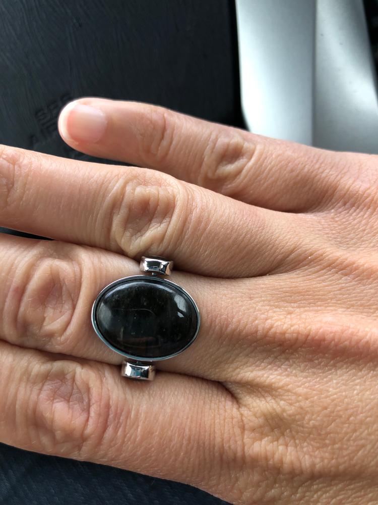 Standard Labradorite Oval Crystal Element - Customer Photo From Sarah