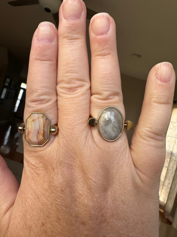 Crazy Jasper Oval Crystal Element - Customer Photo From Kate D.