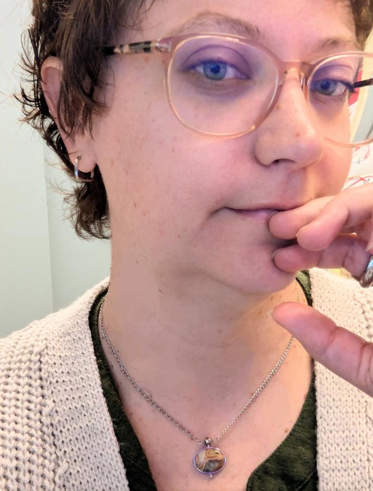 Crazy Jasper Oval Crystal Element - Customer Photo From Ashley Garst