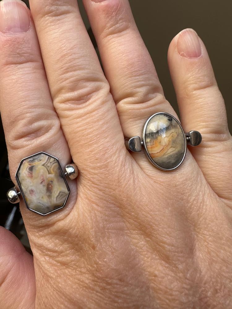 Crazy Jasper Oval Crystal Element - Customer Photo From Kate D.