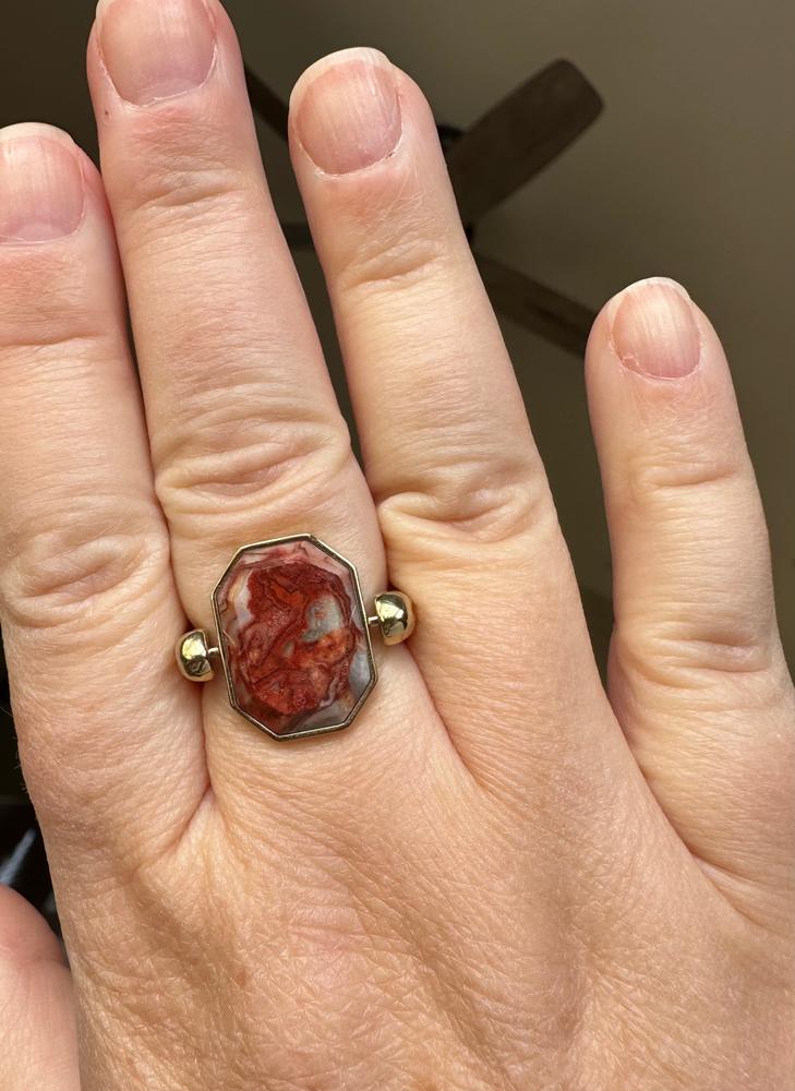 Crazy Jasper Oval Crystal Element - Customer Photo From Kate D.